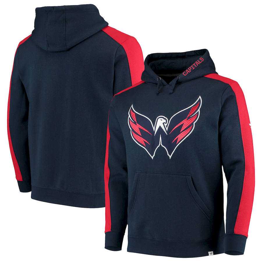Washington Capitals Fanatics Branded Iconic Blocked Pullover Hoodie Navy & Red,We sell and wholesale Washington Capitals Fanatics Branded Iconic Blocked Pullover Hoodie Navy & Red on line form chian!